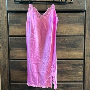 Victoria’s Secret light pink silky night slip